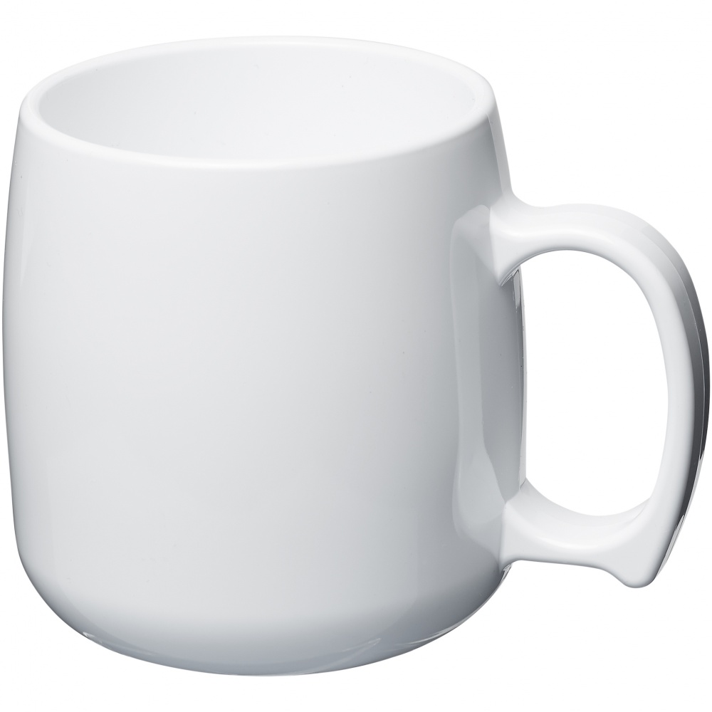 Logo trade promotional giveaways picture of: Classic 300 ml plastic mug, white