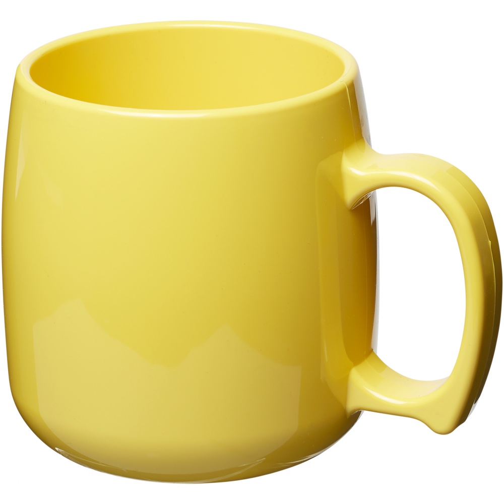 Logo trade promotional products image of: Classic 300 ml plastic mug, yellow