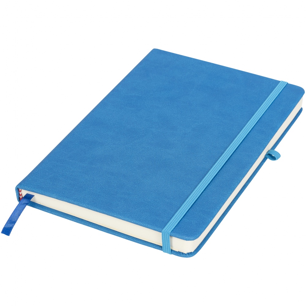 Logo trade promotional products image of: Rivista medium notebook, blue