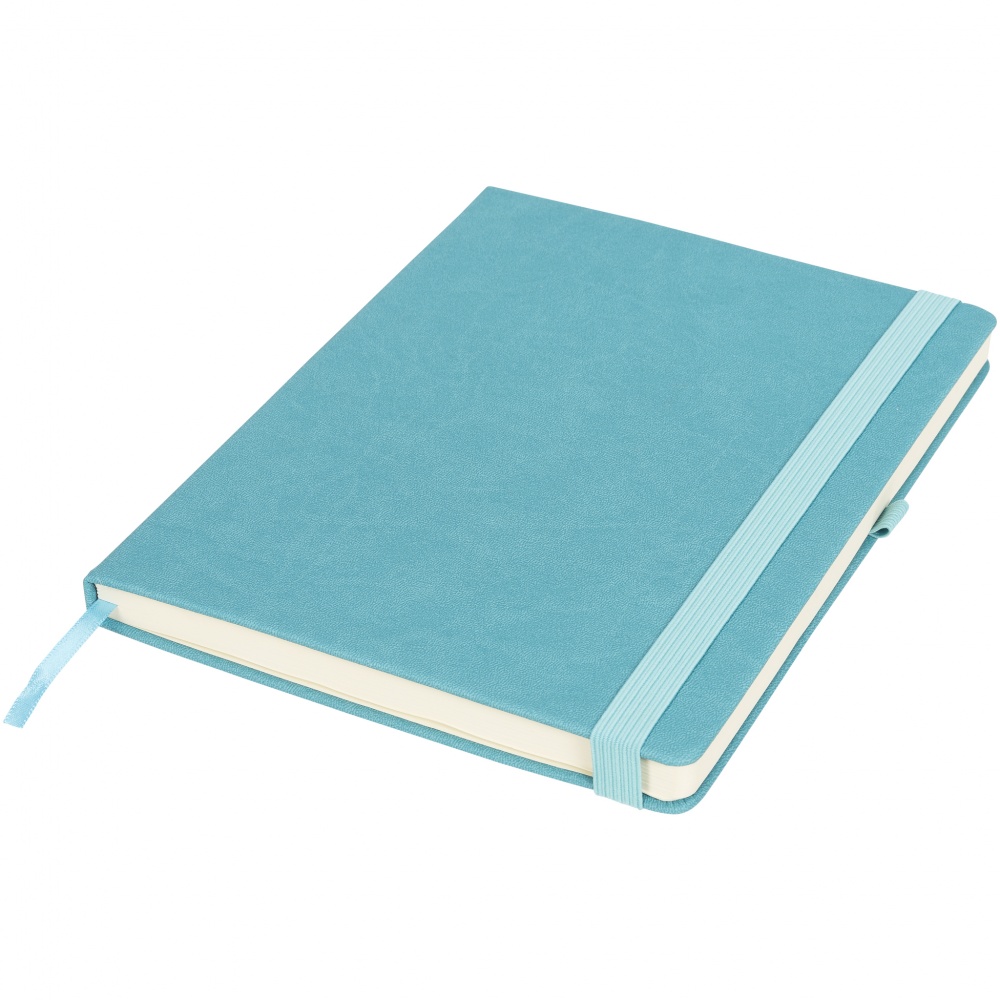 Logotrade promotional gifts photo of: Rivista notebook large, aqua blue