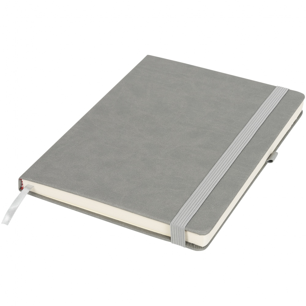 Logo trade business gift photo of: Rivista notebook large, grey