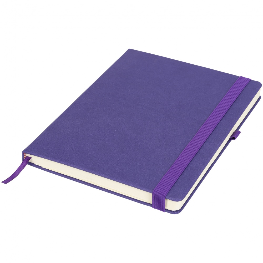 Logotrade promotional gift image of: Rivista notebook large, purple