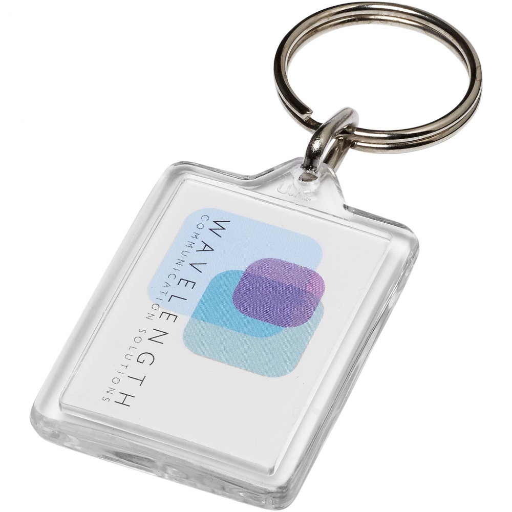 Logo trade advertising products image of: Midi Y1 compact keychain, transparent