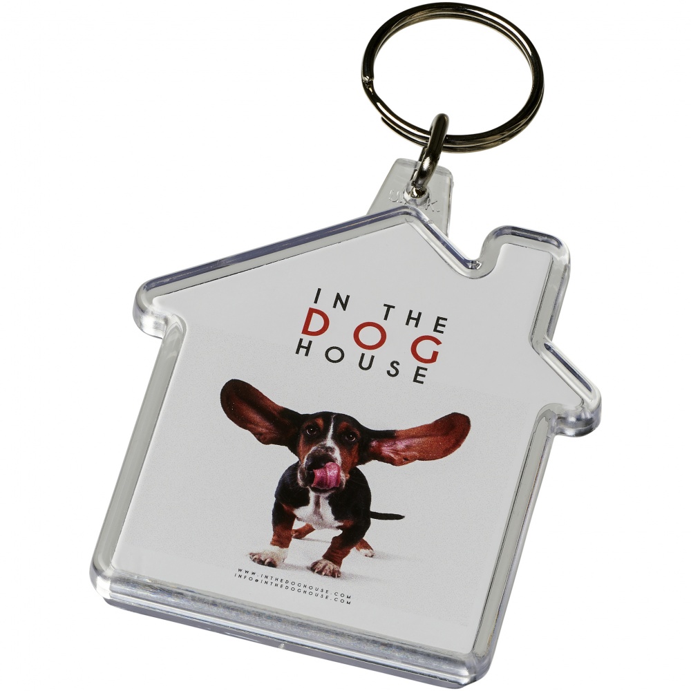 Logotrade promotional merchandise image of: Combo house-shaped keychain