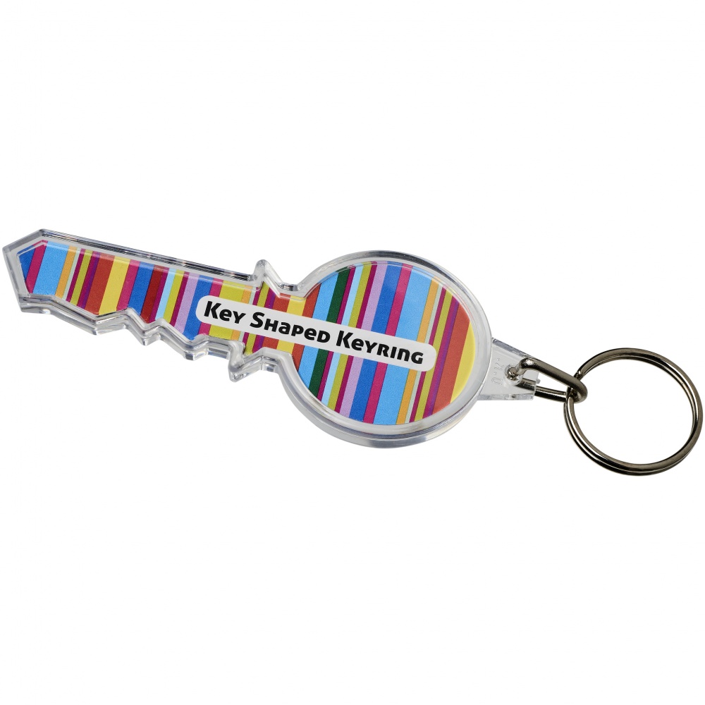 Logo trade promotional merchandise picture of: Combo key-shaped keychain