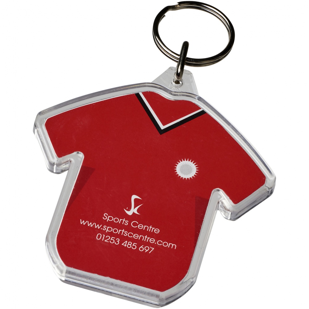 Logotrade promotional giveaway image of: Combo t-shirt-shaped keychain