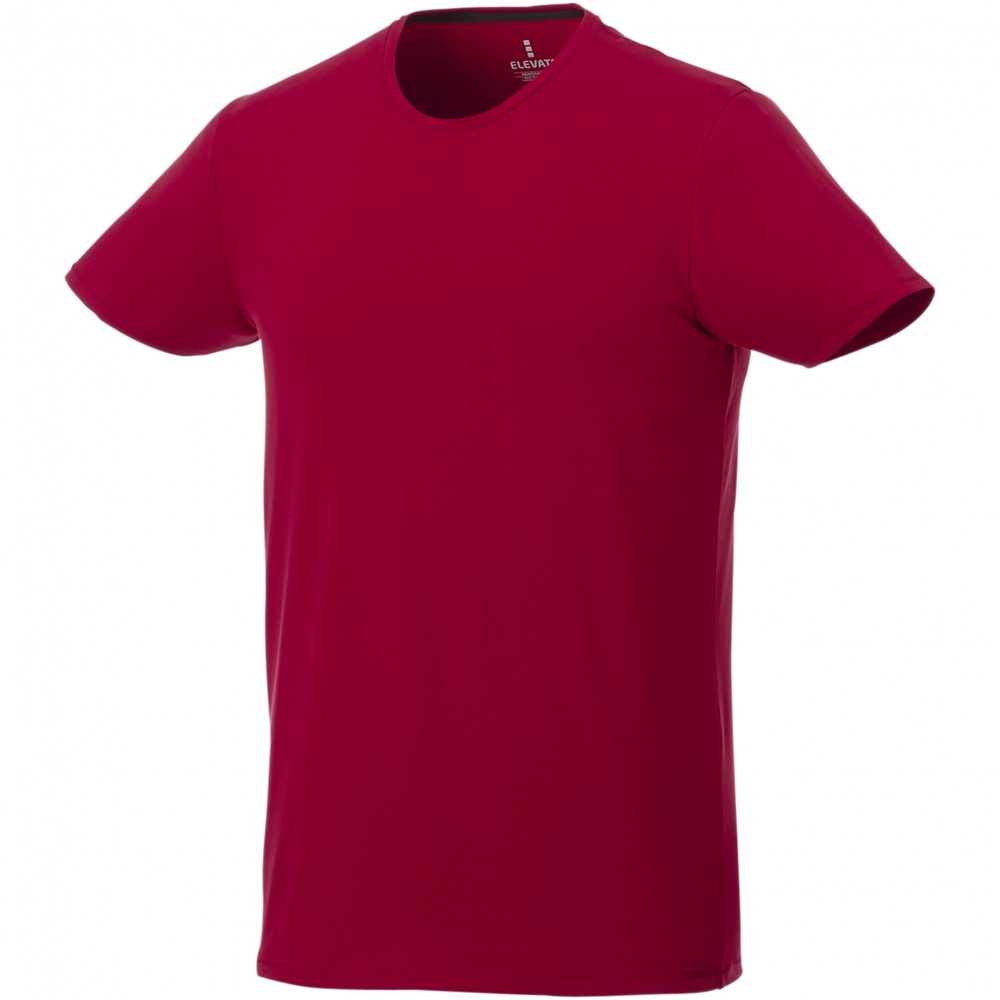 Logo trade promotional products picture of: Balfour short sleeve men's organic t-shirt, red