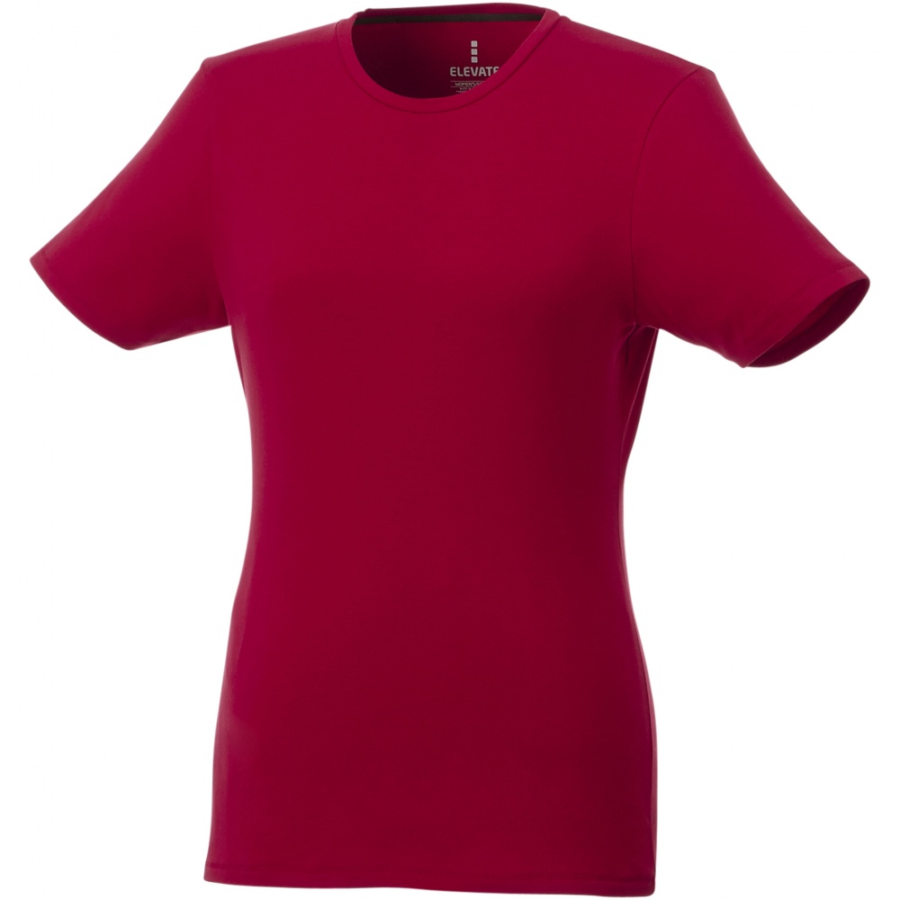 Logo trade promotional merchandise picture of: Balfour short sleeve women's organic t-shirt, Red