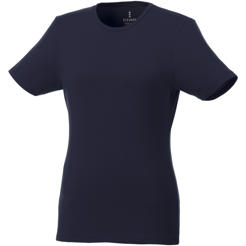 Logotrade promotional item picture of: Balfour short sleeve women's organic t-shirt, Navy Blue