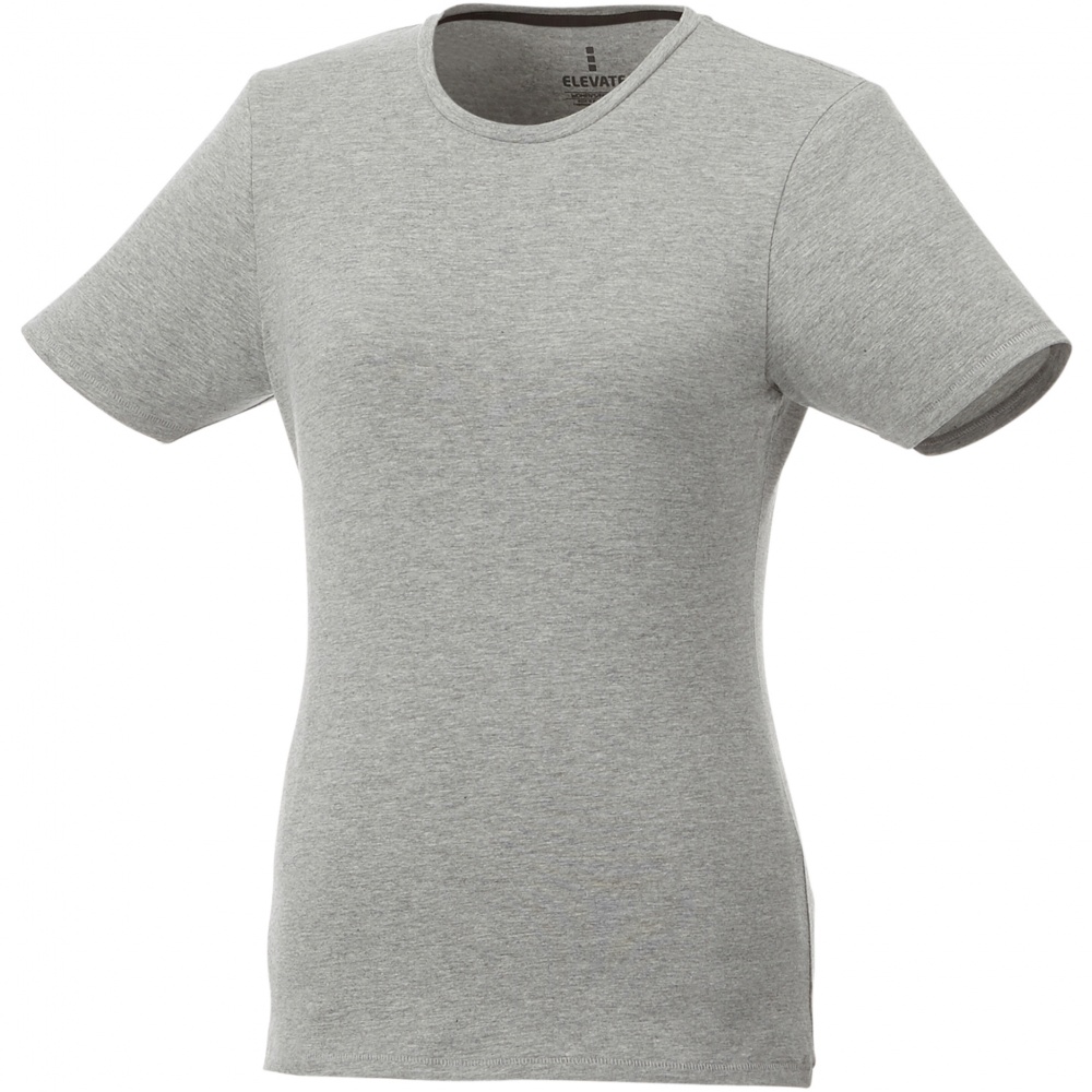 Logotrade promotional giveaways photo of: Balfour short sleeve women's organic t-shirt, Grey