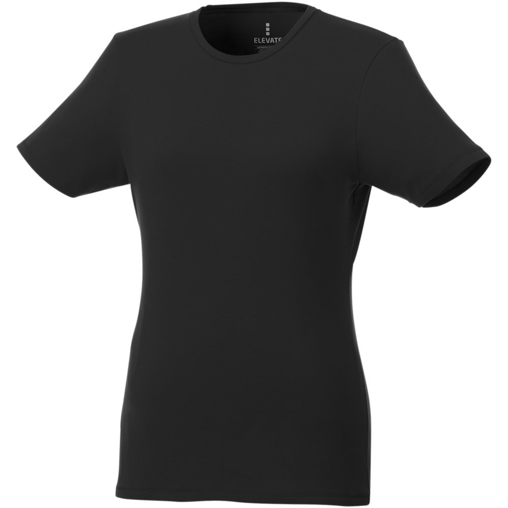 Logotrade promotional product image of: Balfour short sleeve women's organic t-shirt, Black