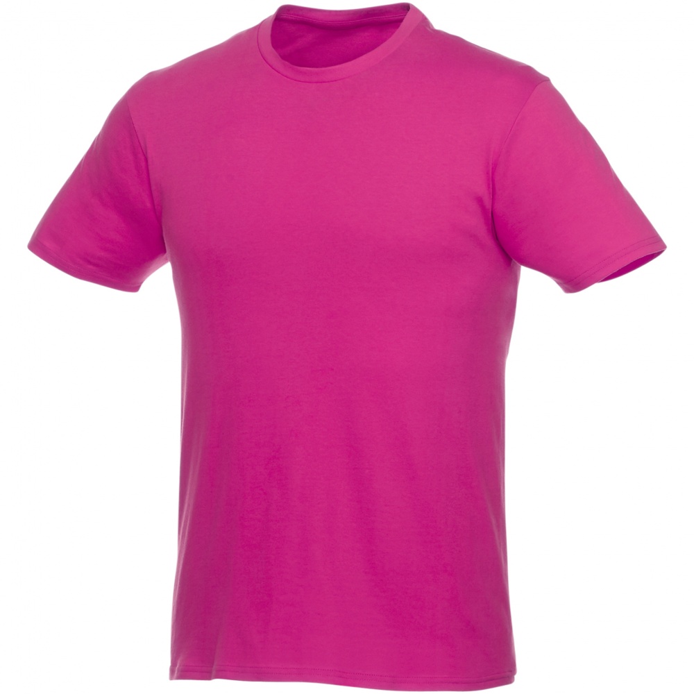 Logo trade corporate gifts image of: Heros short sleeve unisex t-shirt, pink