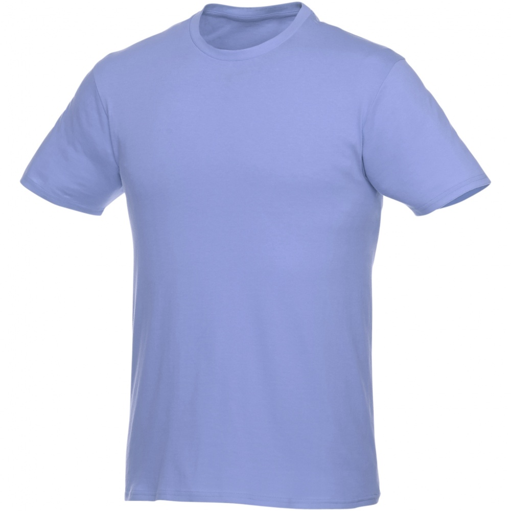 Logo trade promotional giveaway photo of: Heros short sleeve unisex t-shirt, light blue