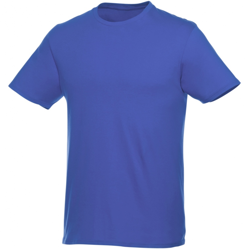 Logo trade promotional giveaways image of: Heros short sleeve unisex t-shirt, blue