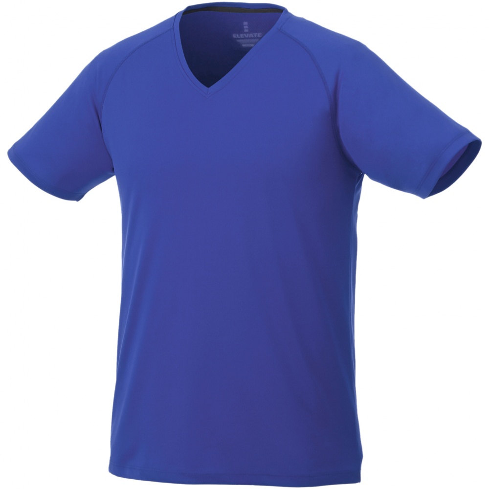 Logotrade business gift image of: Amery men's cool fit v-neck shirt, blue