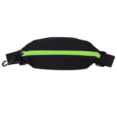 Logo trade promotional merchandise photo of: Ease sports waist bag, black/light green