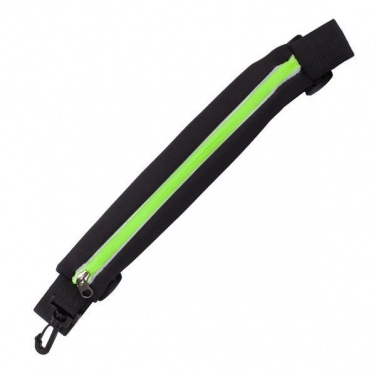 Logo trade promotional merchandise photo of: Ease sports waist bag, black/light green