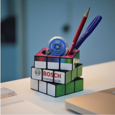 Logo trade business gifts image of: 3D Rubik's Pen Pot