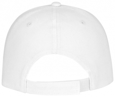 Logo trade corporate gift photo of: Ares 6 panel cap, white