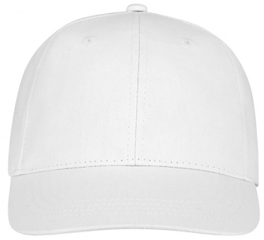 Logotrade business gift image of: Ares 6 panel cap, white