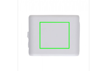 Logo trade promotional merchandise picture of: 5.000 mAh wireless charging 5W powerbank, white