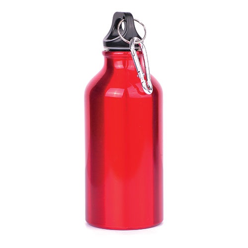 Logo trade promotional gifts image of: Drinking bottle 400 ml, Red