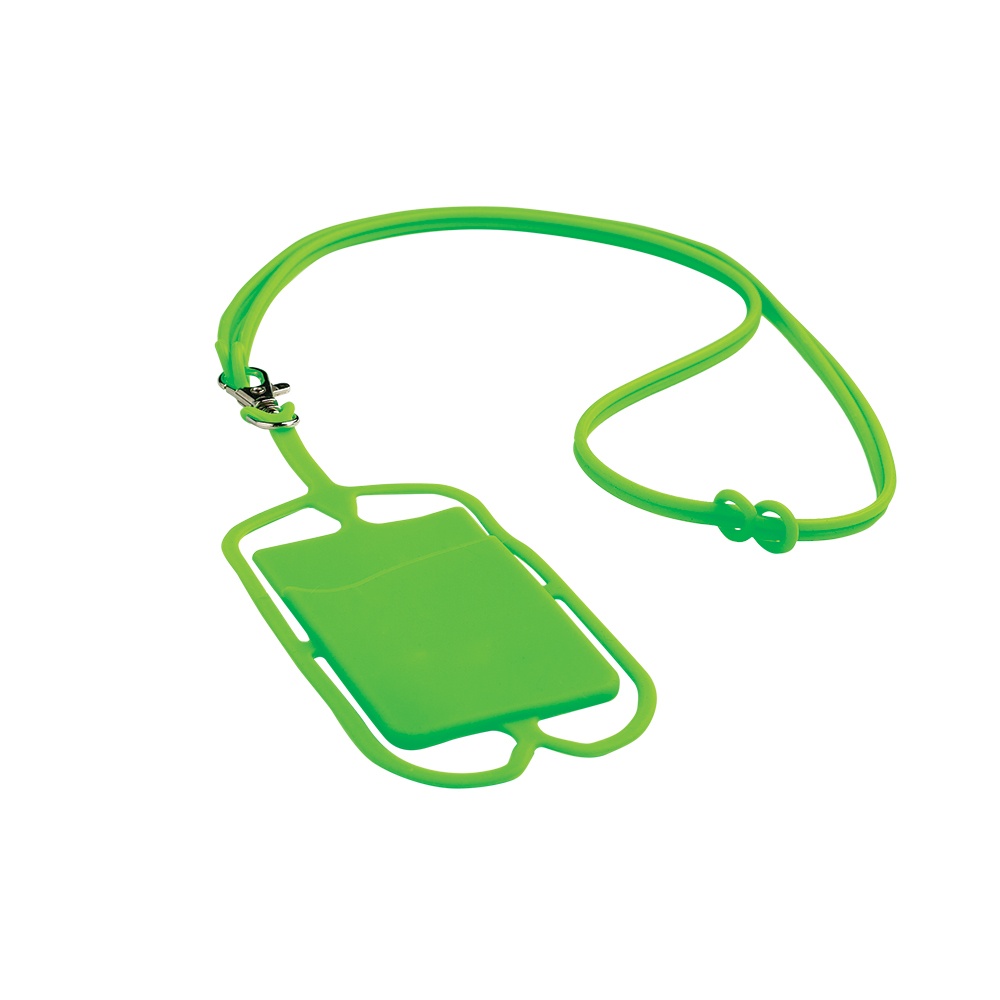 Logotrade corporate gift picture of: Lanyard with cardholder, Green