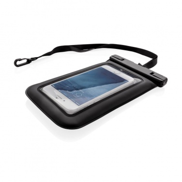 Logo trade advertising products picture of: IPX8 Waterproof Floating Phone Pouch, black