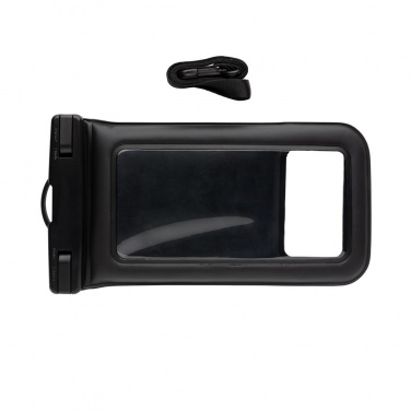 Logo trade corporate gifts image of: IPX8 Waterproof Floating Phone Pouch, black