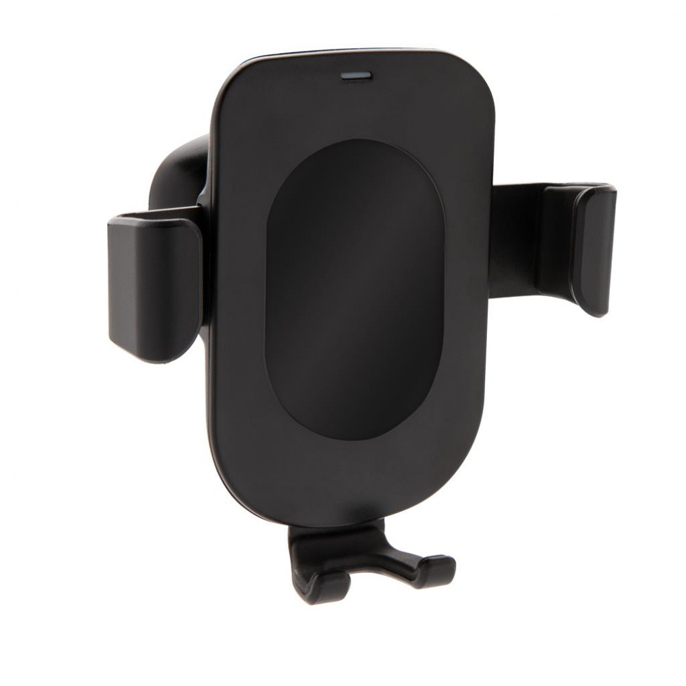 Logotrade corporate gifts photo of: 5W wireless charging gravity phone holder, black