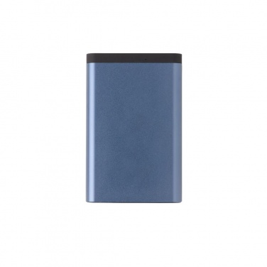 Logotrade promotional item picture of: 10.000 mAh Aluminum pocket powerbank, blue