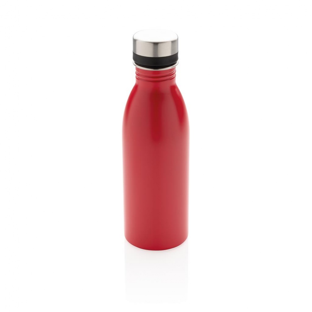 Logo trade promotional merchandise picture of: Deluxe stainless steel water bottle, red