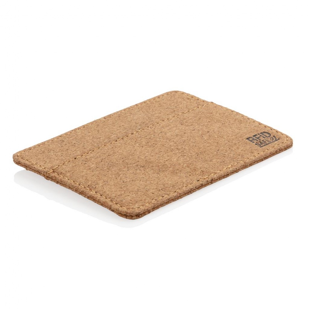 Logotrade advertising product picture of: ECO cork secure RFID cardholder, brown