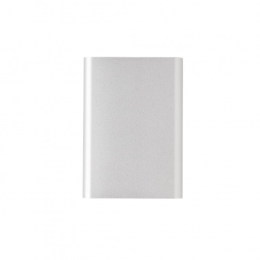 Logotrade business gift image of: Aluminium 5.000 mAh pocket powerbank, silver