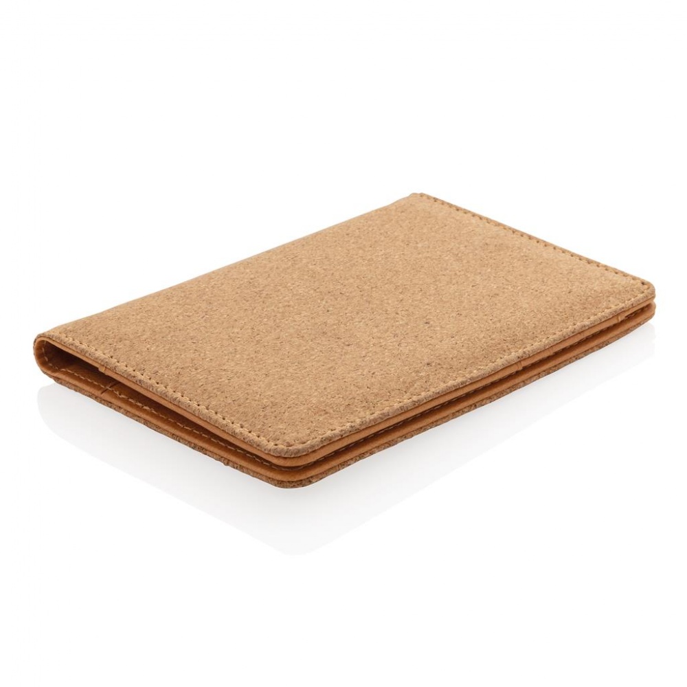 Logotrade promotional giveaway picture of: ECO Cork secure RFID passport cover, brown