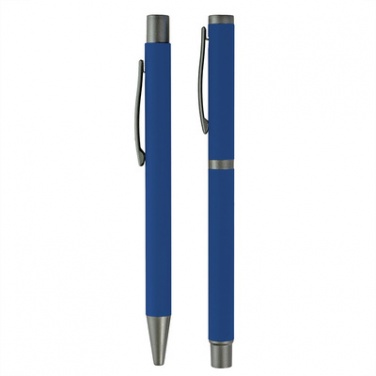 Logo trade business gifts image of: Writing set, ball pen and roller ball pen