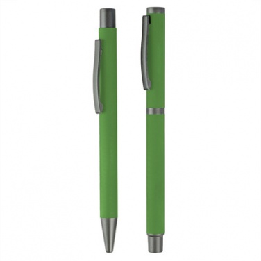 Logo trade promotional merchandise photo of: Writing set, ball pen and roller ball pen