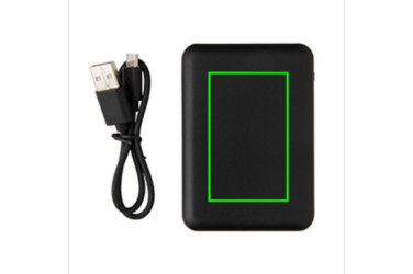 Logotrade promotional products photo of: High Density 5.000 mAh Pocket Powerbank, black