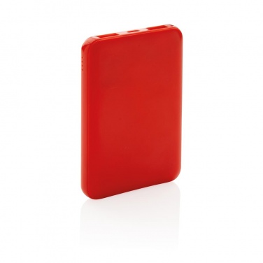 Logotrade advertising product picture of: High Density 5.000 mAh Pocket Powerbank, red