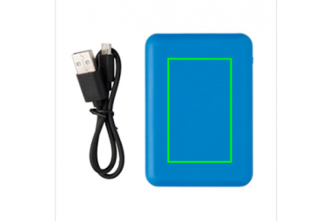 Logotrade promotional items photo of: High Density 5.000 mAh Pocket Powerbank, blue