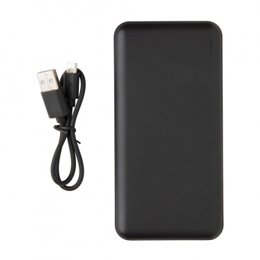 Logo trade advertising products picture of: High Density 10.000 mAh Pocket Powerbank, black