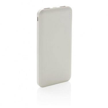 Logotrade promotional items photo of: High Density 10.000 mAh Pocket Powerbank, white