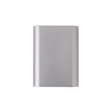 Logotrade promotional items photo of: Aluminium 5.000 mAh Wireless 5W Pocket Powerbank, grey