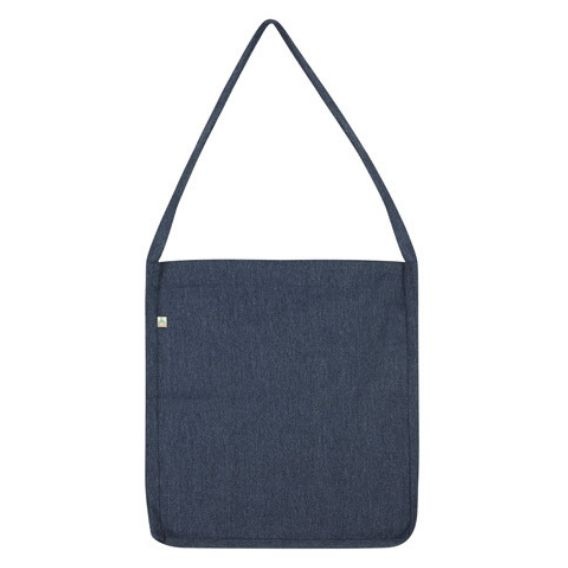 Logotrade promotional gift picture of: Tote sling bag Salvage, melange navy