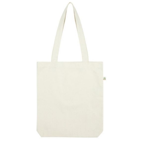 Logotrade corporate gift image of: Shopper tote bag, natural white