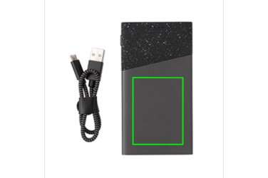 Logotrade promotional giveaways photo of: Swiss Peak 5.000 mAh pocket powerbank, black