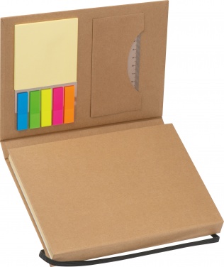 Logo trade promotional products picture of: Writing case with cardboard cover, brown