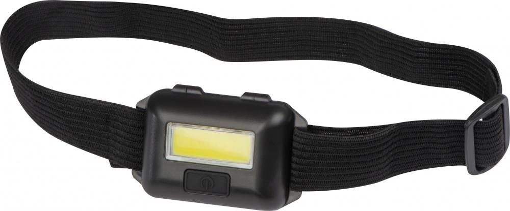 Logo trade promotional giveaway photo of: Headlamp, Black