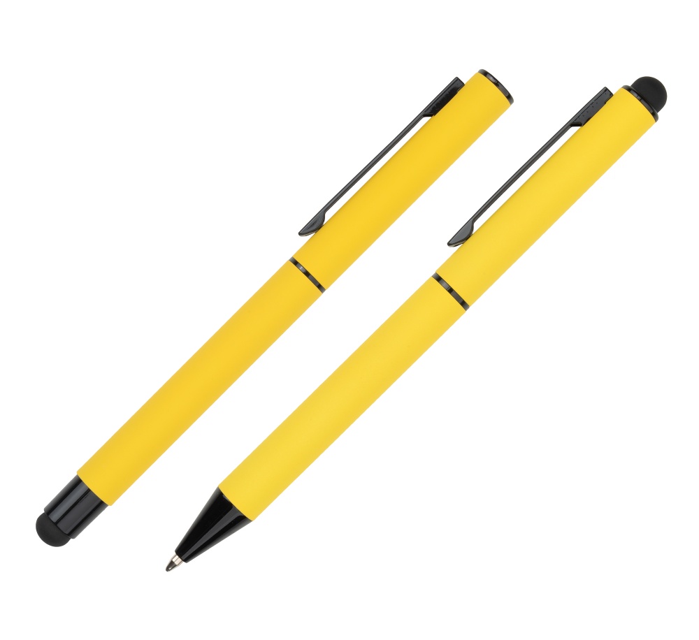 Logotrade promotional merchandise image of: Writing set touch pen, soft touch CELEBRATION Pierre Cardin