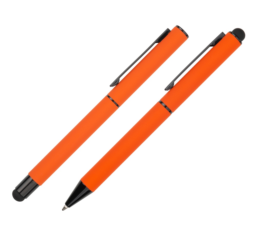 Logo trade promotional item photo of: Writing set touch pen, soft touch CELEBRATION Pierre Cardin